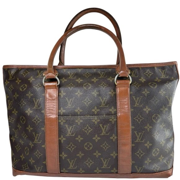 LOUIS VUITTON Monogram Weekend PM M42425 Canvas/Leather Tote Bag Shoulder Bag - Picture 1 of 16